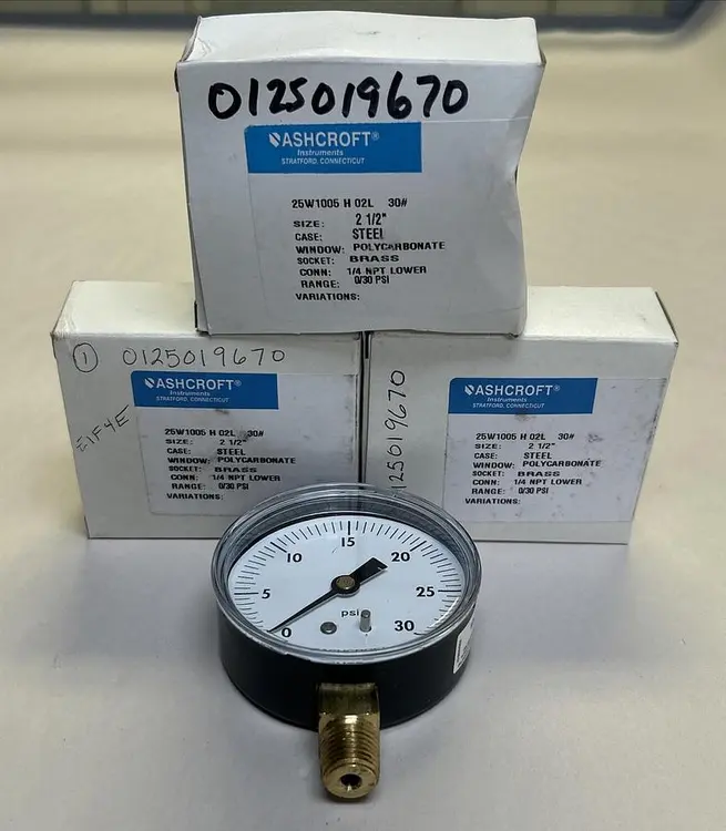 Used ASHCROFT 25W1005H02L Universal Pressure Meters Ohio US | Surplus Asset Holdings #1240515