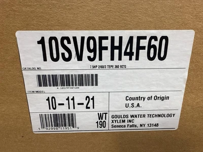 Goulds 10SV9FH4F60 Other Pumps | Fram Fram LLC (15)