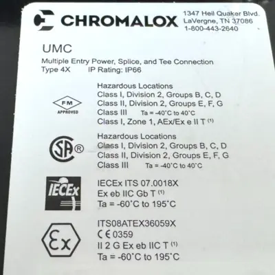 NEW CHROMALOX CHROMALOX UMC