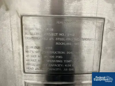 USED Xcellerex 1,000 Liter Xcellerex Single Use Bioreactor, S/S, Model XDR-1000