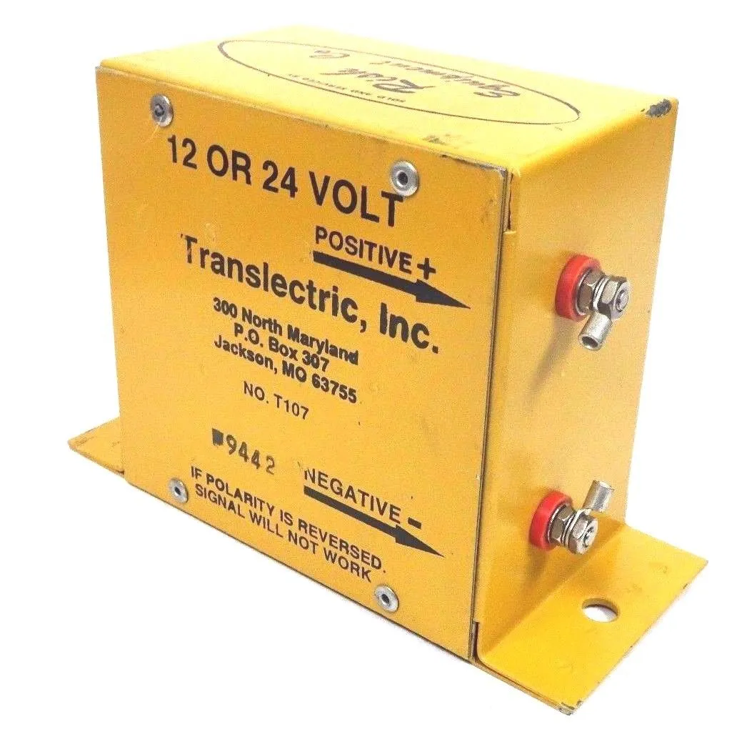 NEW TRANSELECTRIC INC T107 12 OR 24 VOLT BACK UP SIGNAL