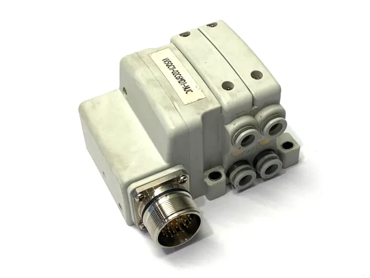 Used SMC Base Mounted Plug-In Manifold 28-Pin Connector Parts (Hydraulics and Pneumatics) Michigan US | Maverick Industrial Sales #1395226