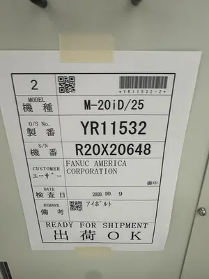 Used 2021 FANUC M-20ID/25 Robots Michigan US | Aucto #1307392