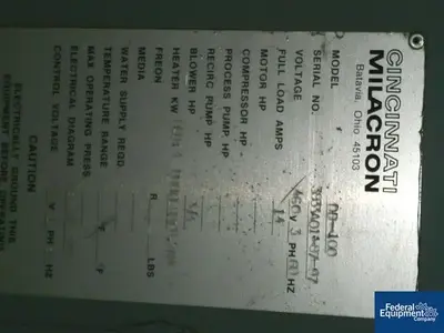USED Cincinnati Milacron CINCINNATI MILACRON DEHUMIDIFYING HOPPER DRYER, Mdl. DD-100