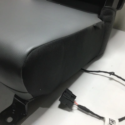 Dodge Front Center Jump Seat Console Black Grey Cloth