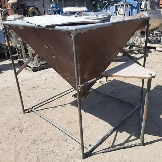 Conveyor, Screw, 4" x 14.6", C/st, 3 HP, Feed Hopper #S744535