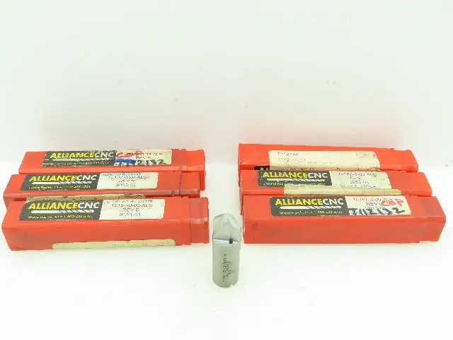 Alliance CNC 15187 Carbide Chamfer Step Drill 2-Flute Coolant 16mm Cut  LOT OF 6