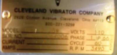 USED HK TECHNOLOGIES (CLEVELAND VIBRATOR CO.) RES-2-28W