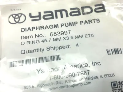 USED YAMADA O-RING KIT 45.7MM X 3.5MM E70