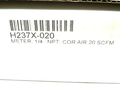NEW HEDLAND H237X-020 FLOW METER 1500 PSI 103 BARS MAX H237X020