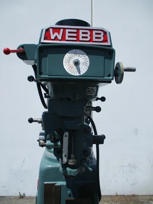 Webb Champ, Milling machine w/chrome ways, variable speed, 10" x50"table