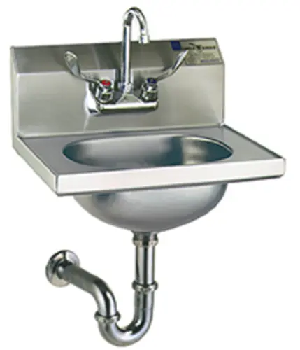 Eagle Group HSA-10-FAW Wall Mount Commercial Hand Sink w/ 13 1/2"L x 9 3/4"W x 6 3/4"D Bowl, Gooseneck Faucet