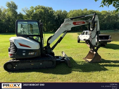 Used 2021 BOBCAT E60 Excavators Minnesota US | Proxy Equipment #1438827