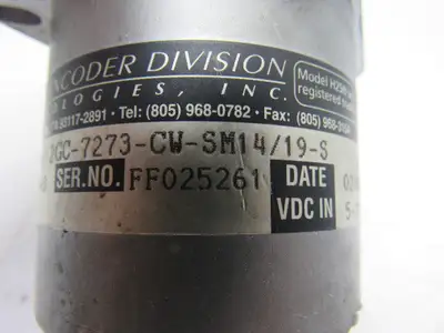 BEI H25D-F62-SS-12GC-7273-CW-SM14/19-S Industrial Optical Incremental Encoder