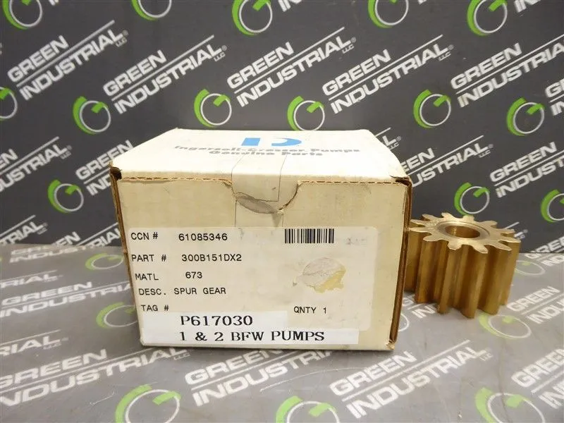 Ingersoll-Dresser Pumps 300B151DX2 Spur Gear New