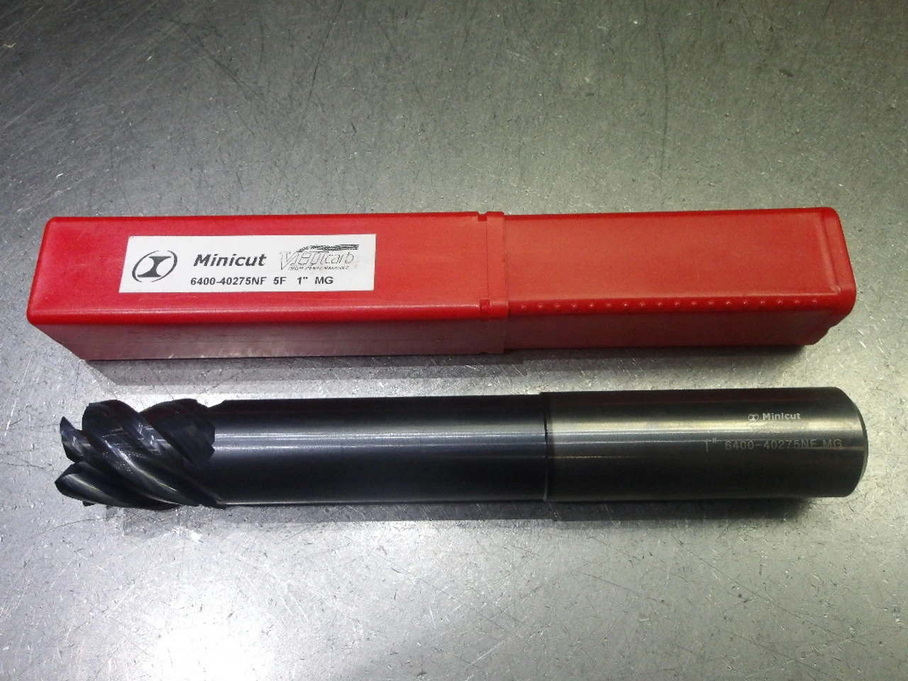 Minicut/VHIcarb 1" 5 Flute Carbide CR Endmill .040" R 6400-40275NF (LOC1587)