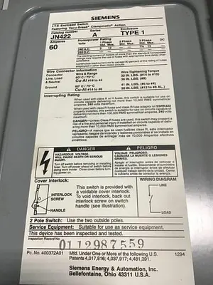 USED SIEMENS JN422