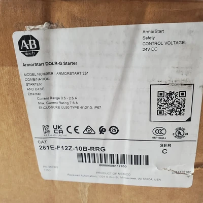 New | in-Stock Allen-Bradley 281E-F12Z-10B-RRG Miscellaneous Equipment (Electrical & Power) California US | American Industrial Supply Co. #1377026