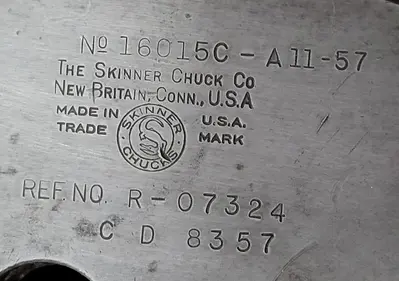 Used SKINNER CHUCK CO 15" - 3 JAW CHUCK Misc Industrial Equipment Kentucky US | Aucto #686681