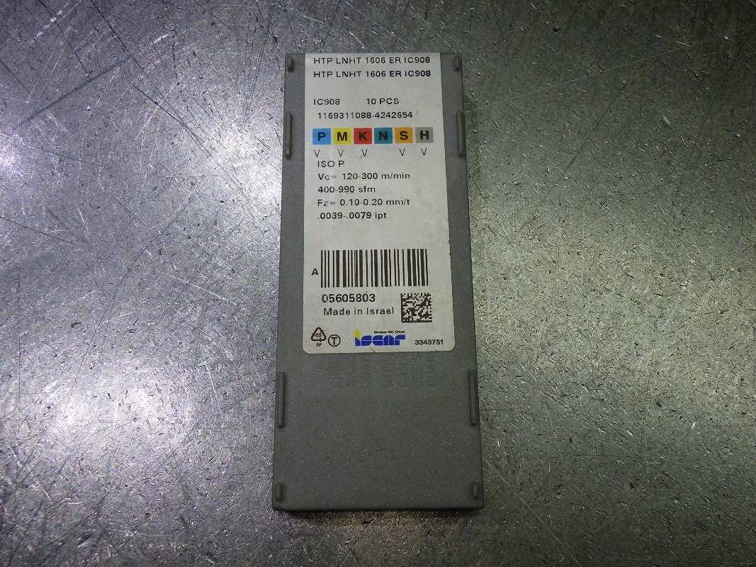 Iscar Carbide Milling Inserts QTY10 HTP LNHT 1606 ER IC908 (LOC2862B)