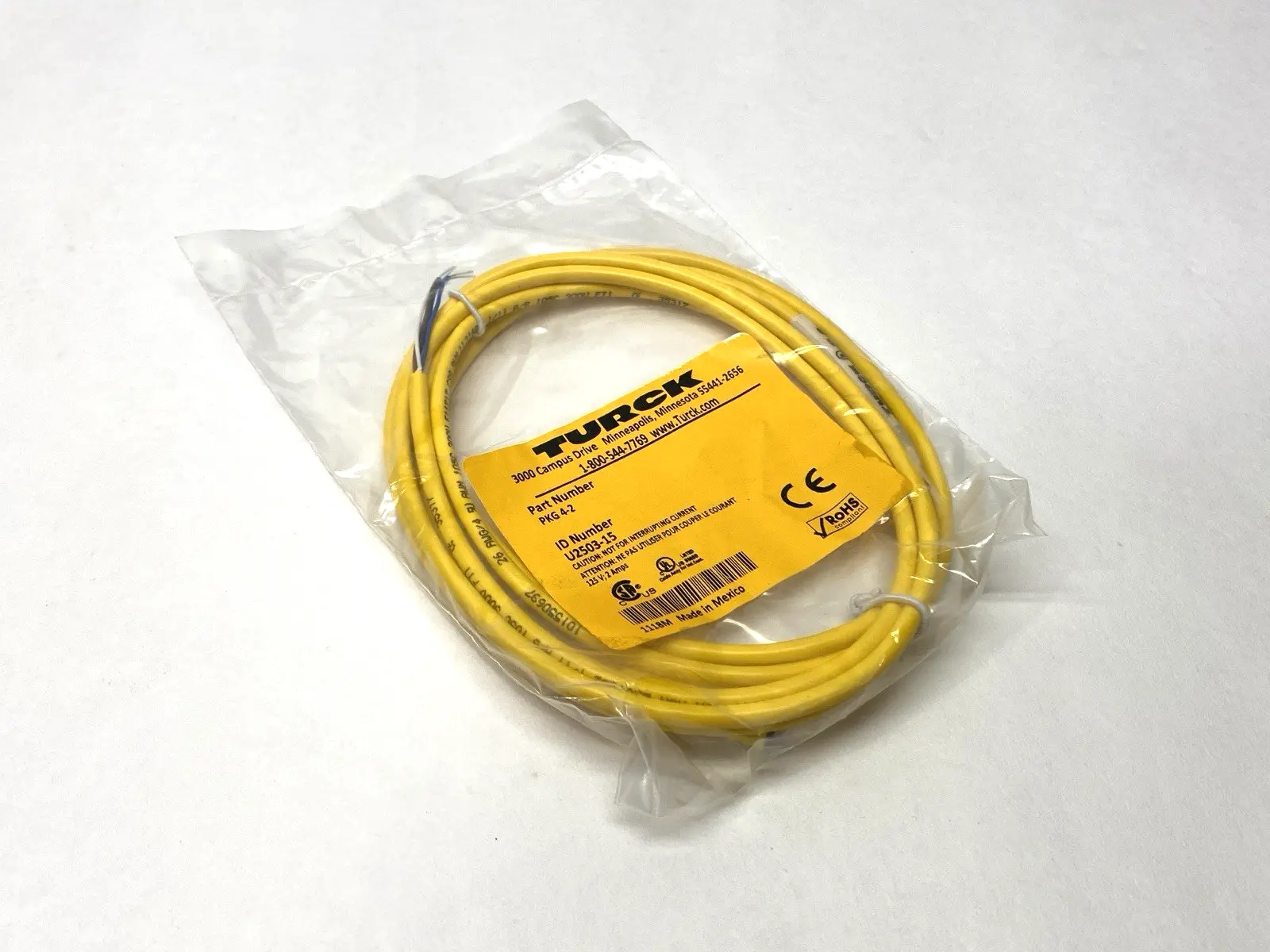 NEW TURCK PKG 4-2, U2503-15