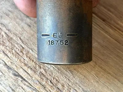Vintage Craftsman EE 18752 1 in Impact Socket Short 1/2" Drive  6 point