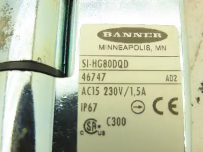 Banner SI-HG80DQD Hinge Safety Interlock Switch Zinc Die cast
