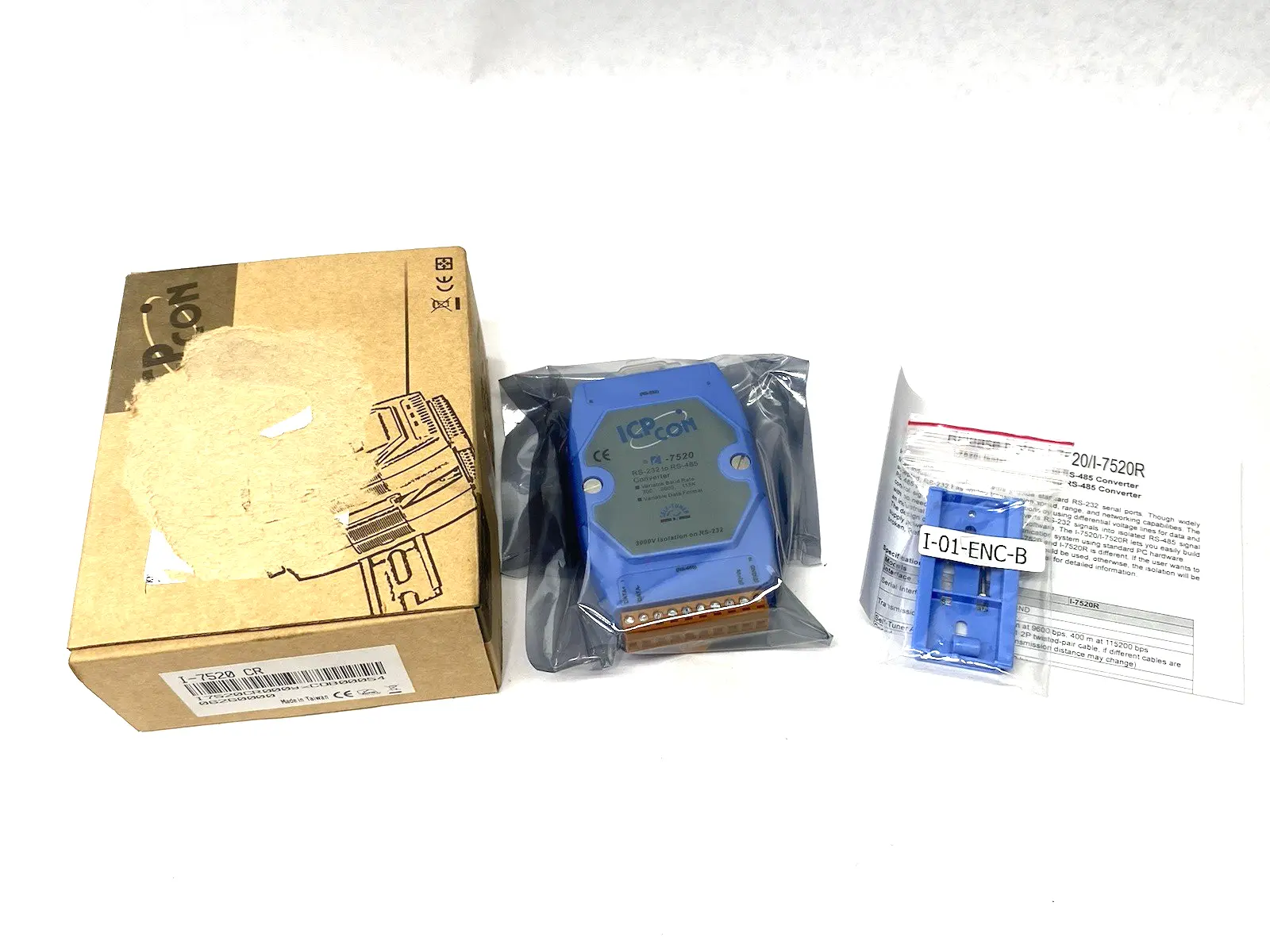 New | in-Stock ICP Con Isolation Converter Module RS-232 to RS-485 Self Tuning PLC Processors Michigan US | Maverick Industrial Sales #1398874