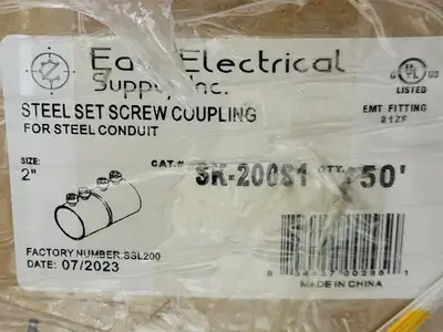 4" Set Screw Steel Coupling Connector (Box of 7)