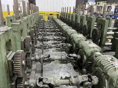 10 & 12 STAND X 2" BRADBURY SIDE BY SIDE U JOINT DRIVE ROLLFORMER: YOBRO #24947