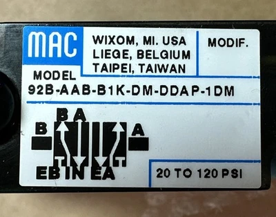 NEW MAC 92B-AAB-B1K-DM-DDAP-1DM