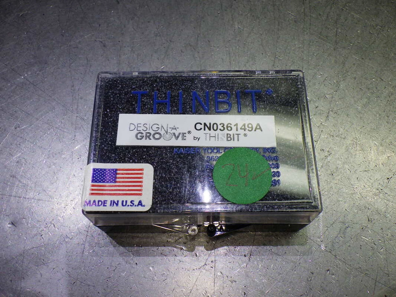 Kaiser ThinBit Carbide Grooving Inserts QTY24 .032 D5  CN036149A (LOC2141B)