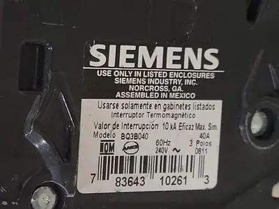 USED SIEMENS BQ3B040