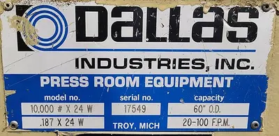 24" WIDE x 10,000 LB DALLAS FEED LINE