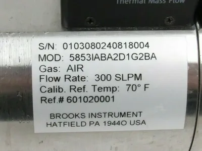 NEW BROOKS 5853IABA2D1G2BA THERMAL MASS FLOW CONTROLLER