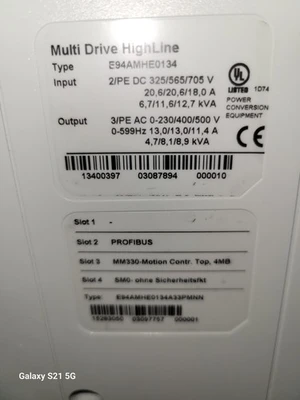 USED LENZE E94AMHE0134
