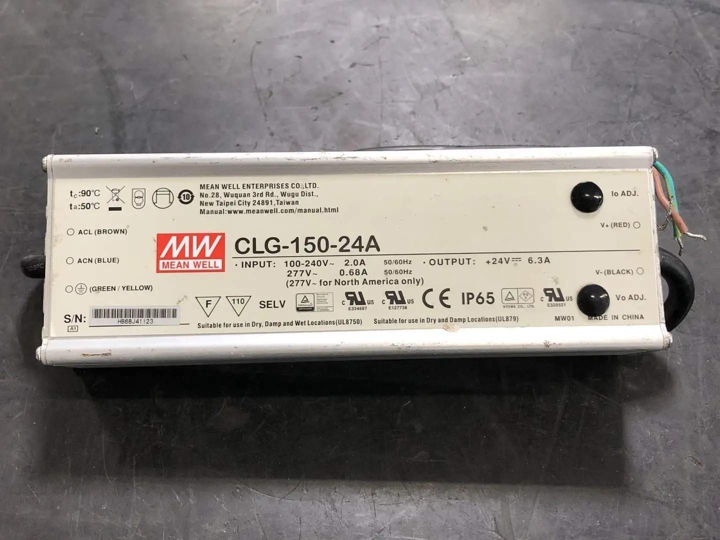 USED MEAN WELL CLG-150-24A