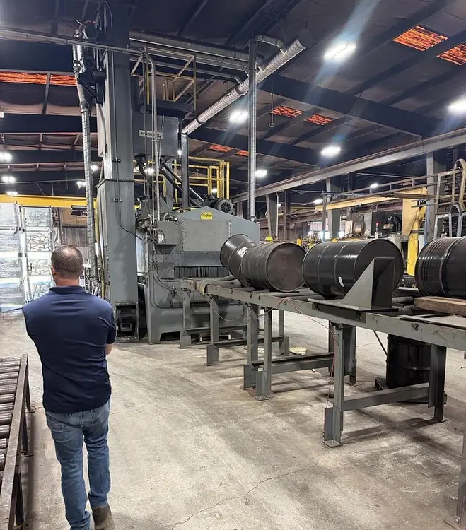 Used 1997 PANGBORN ES-1821-70 Roller Conveyor Shot Blaster Pennsylvania US | Shot Blasting Equipment #1404055