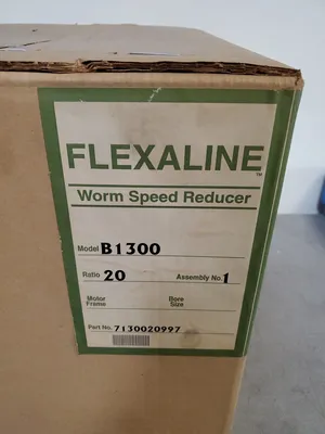 GROVE GEAR FLEXALINE B1300 Ratio 20 Worm Speed Reducer. 4F-33