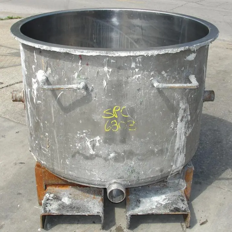 SPC6803  Mixer and Blender 100 gallon Ross change can Stainless Steel 39.25" inside diameter 27.5" inside height