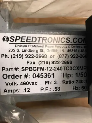 New | in-Stock BROTHER GF12N240BMLC3C Gearmotors Ohio US | Surplus Asset Holdings #1236912