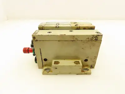 Numatics 051BA400K000030 Pneumatic 4/2 Solenoid Valve 2-Station Manifold 120V