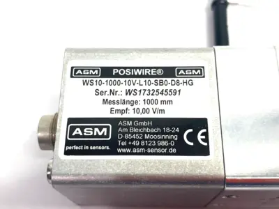 Used ASM posiwire® Cable Extension Position Sensor 1000mm Sensors Michigan US | Maverick Industrial Sales #1502351