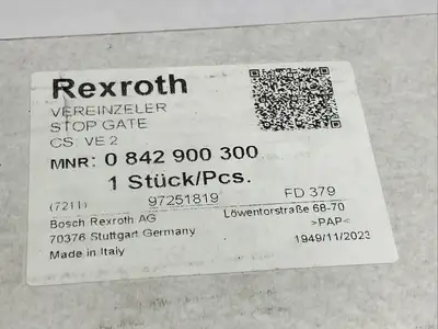 USED BOSCH REXROTH STOP GATE VE 2