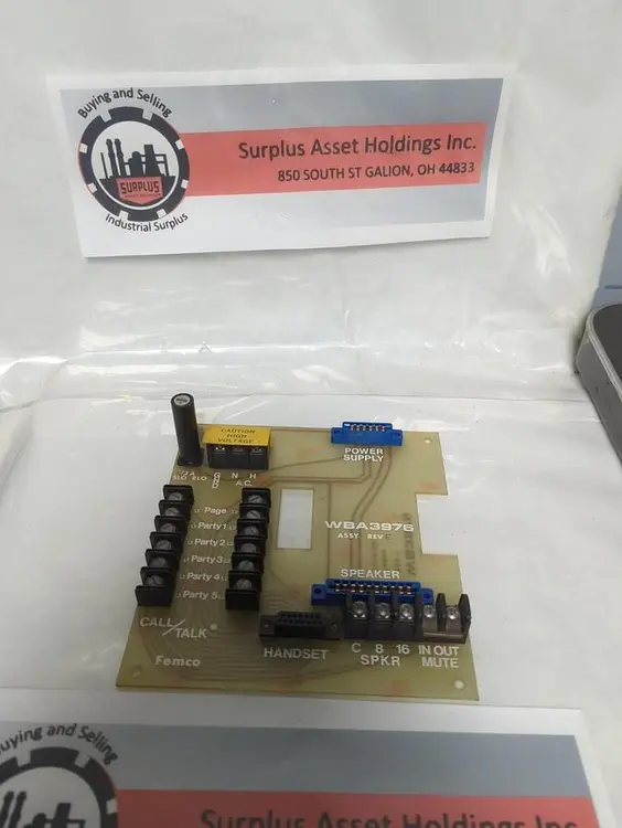 Used FEMCO WBA3976 Industrial Controls Ohio US | Surplus Asset Holdings #1485639