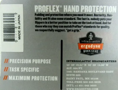 NEW LOT OF 14 PAIRS ERGODYNE 9000 PROFLEX VIBRATION REDUCING GLOVES MEDIUM