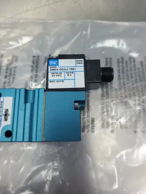MAC 451A-B0A-DM-DDAJ-1RE= Solenoid Valve w/2 DM3A-DDAJ-1RE= Module. 6A-12