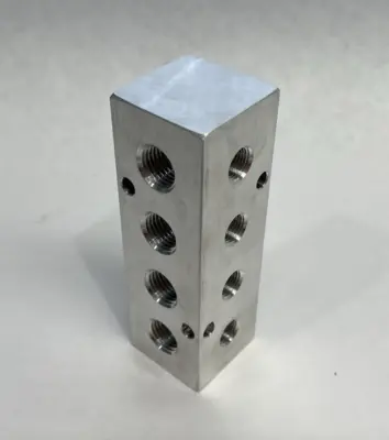 None | 270-Degree Aluminum Block Manifold 4-Station - New Other