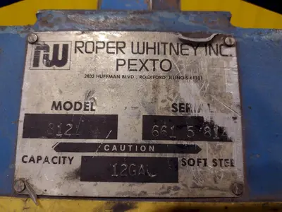 USED ROPER WHITNEY PEXTO 812