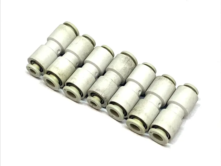 Used SMC STRAIGHT REDUCER FITTING 4MMX6MM PUSH-IN TUBE LOT OF 7 Hoses | Maverick Industrial Sales #1100815